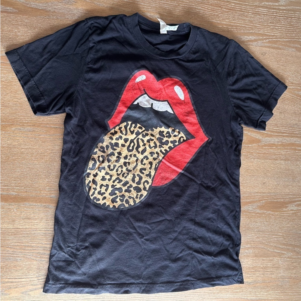 Bella Canvas Black and Red Graphic Short Sleeve Tee